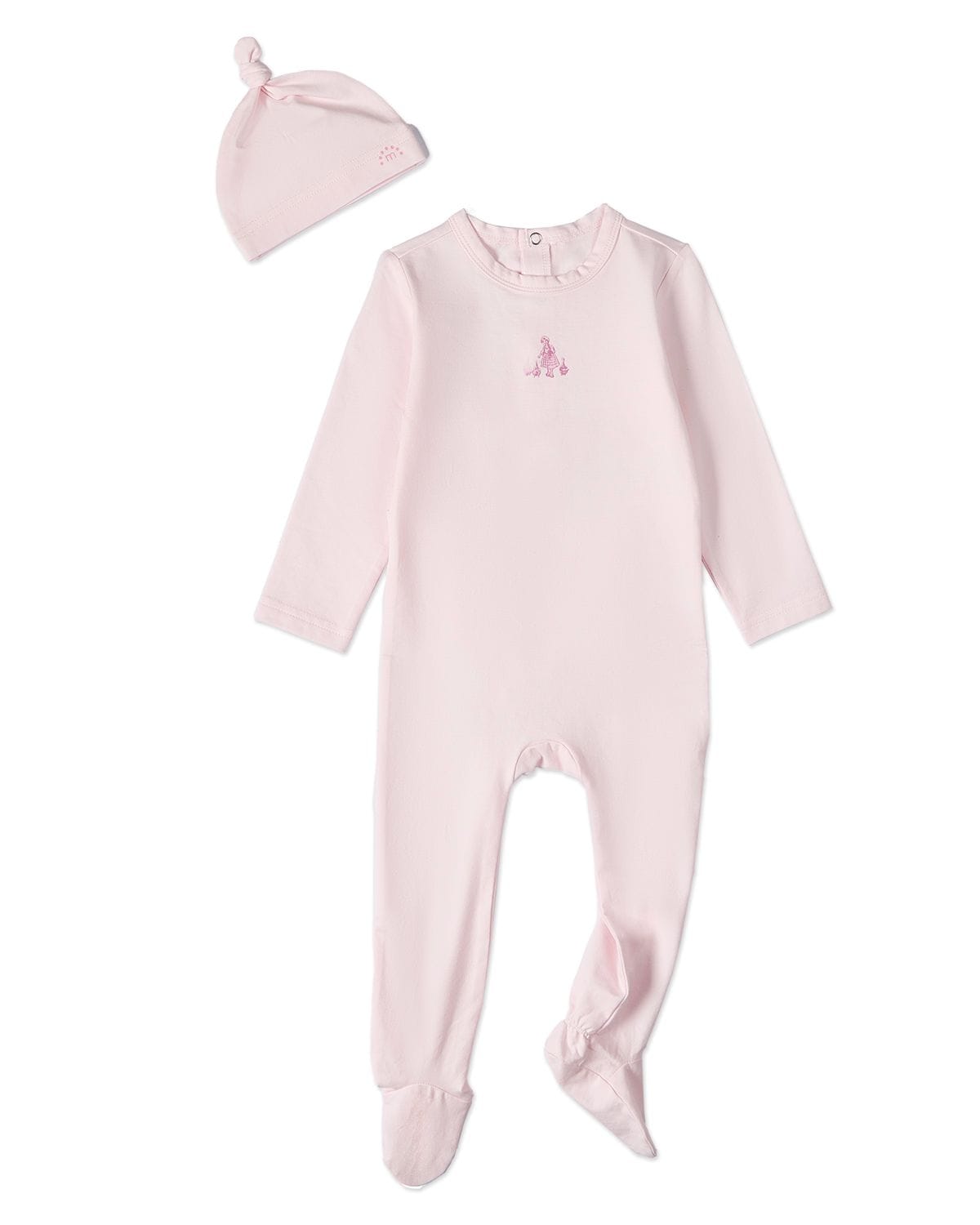 Minimoi Girl And Her Waddling Ducks 2 Pc Footie Set