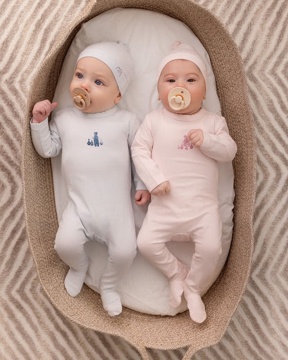 Minimoi Girl And Her Waddling Ducks 2 Pc Footie Set