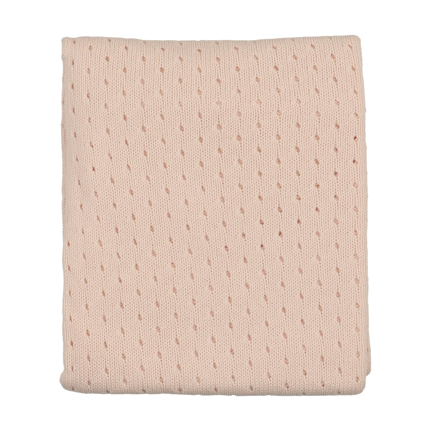 Mema Knit Pointelle Knit Blanket