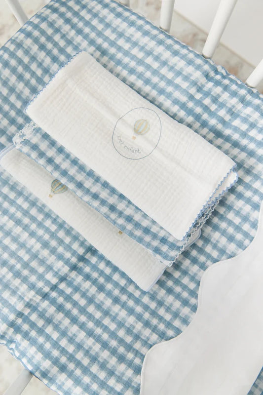 Kipp Ciel Enfant Burp Cloth Set of 3 - Blue