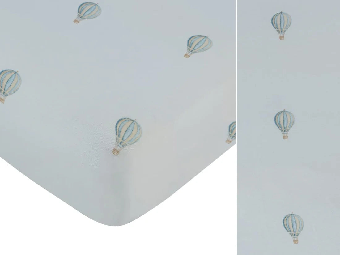 Kipp Ciel Enfant Fitted Bassinet Sheet - Blue