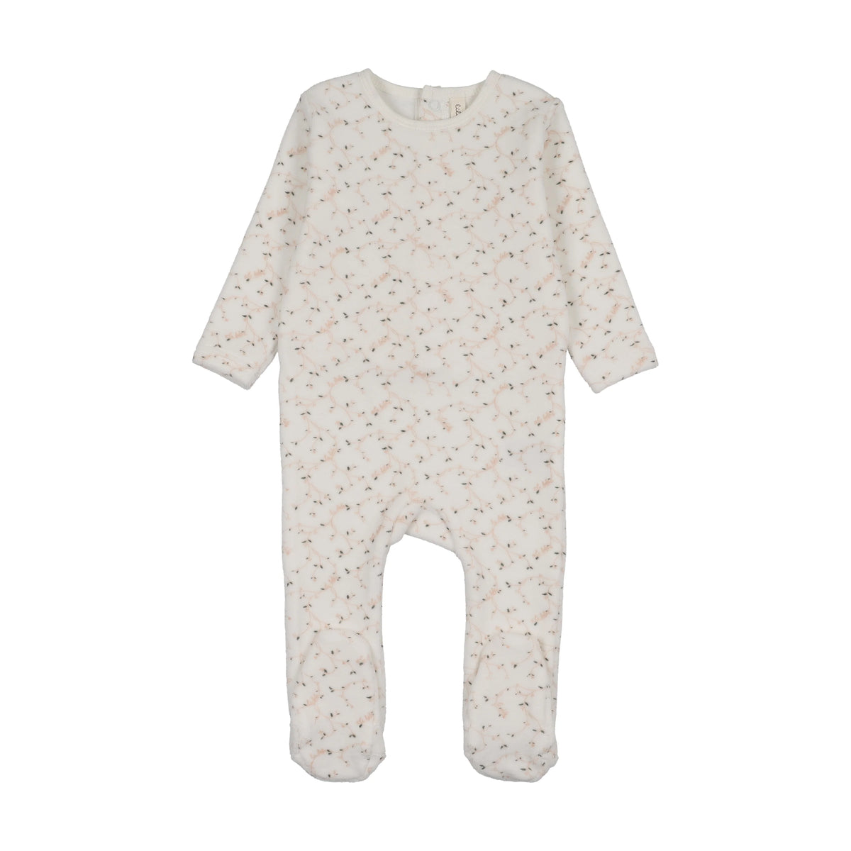 Lilette Branch Velour Footie