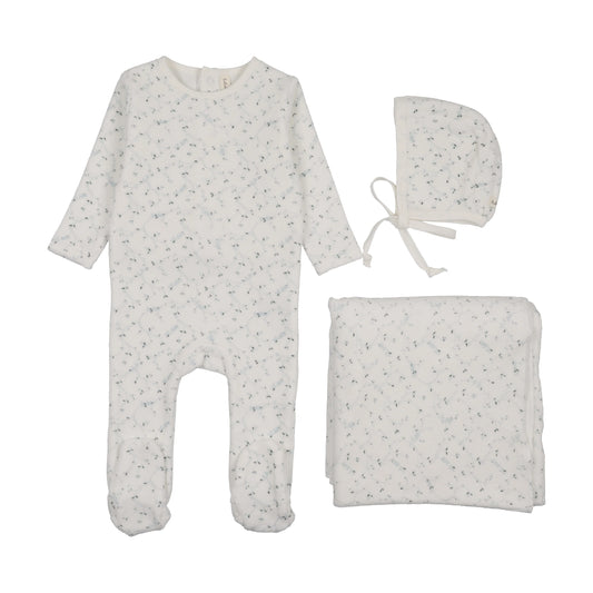 Lilette Branch Velour Layette Set