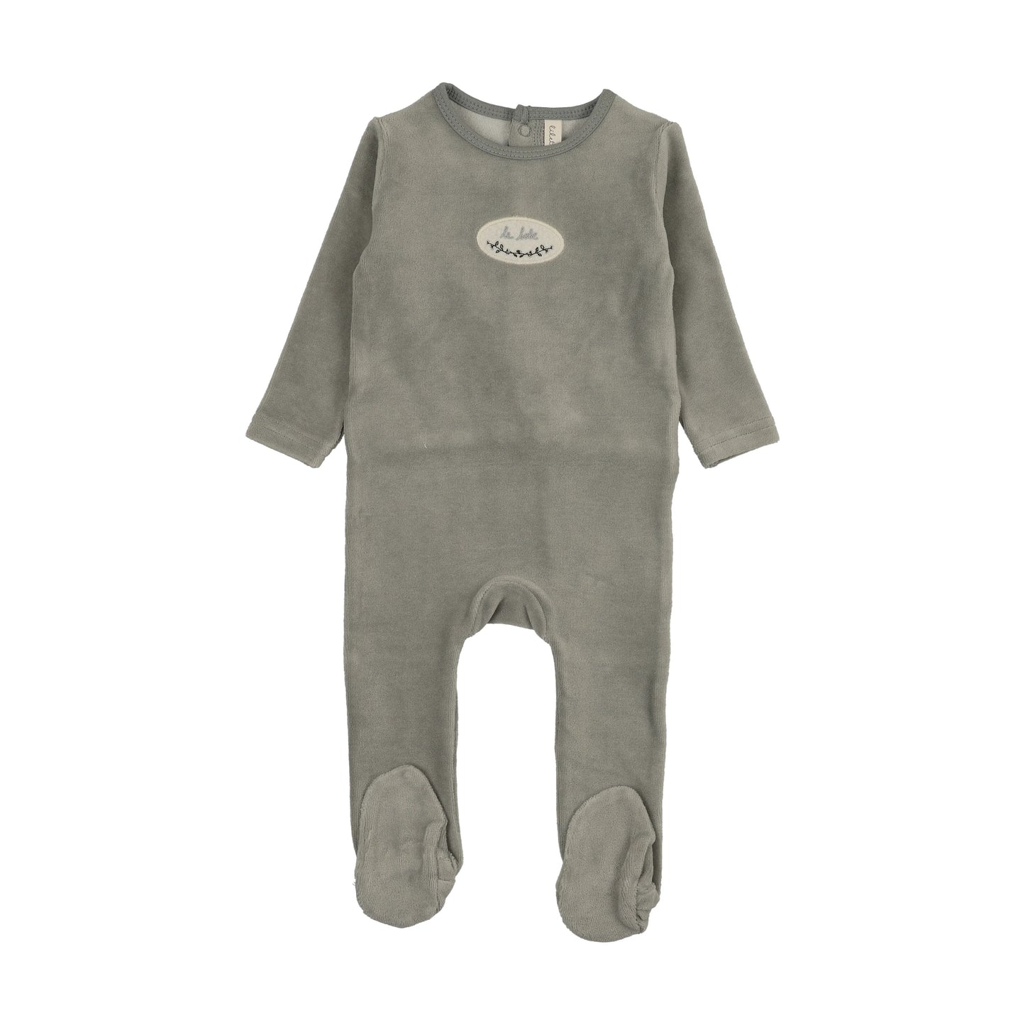 Lilette Velour Patch Footie