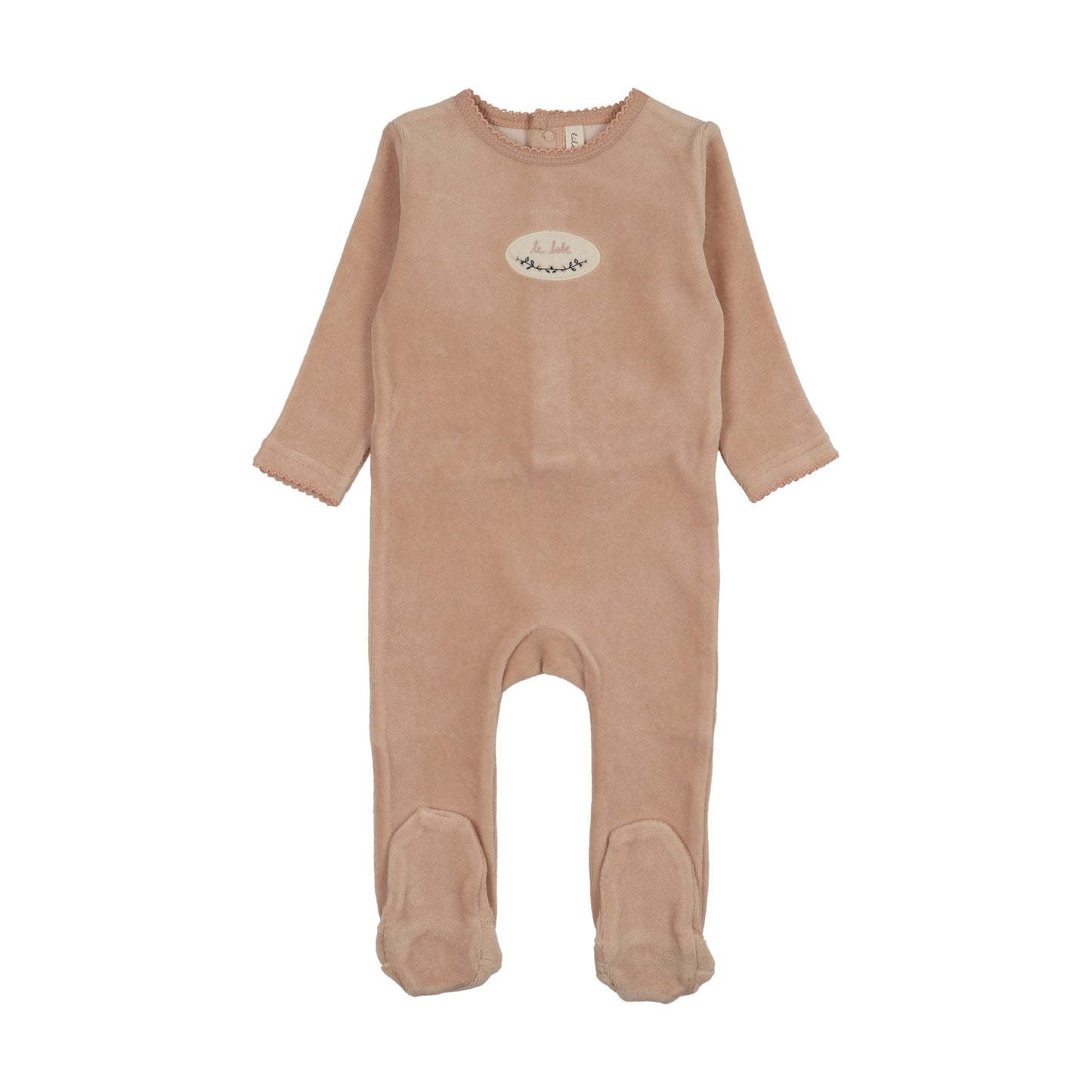 Lilette Velour Patch Footie