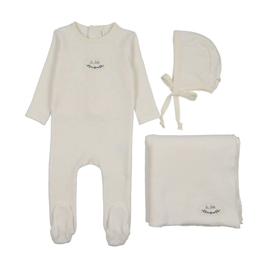 Lilette Velour Patch Layette Set