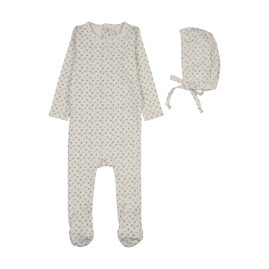 Lilette Cherry Blossom Footie Set