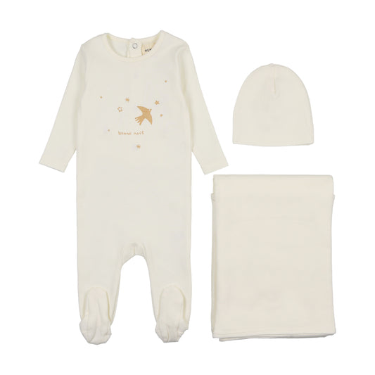 Mema Knits Flying Bird Three Piece Set