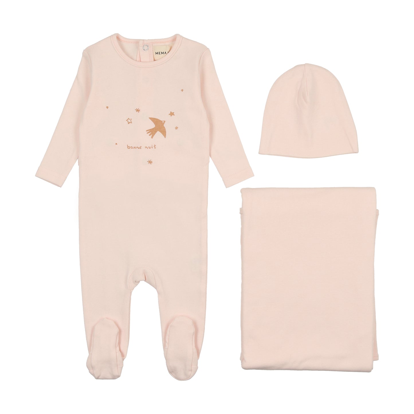 Mema Knits Flying Bird Three Piece Set