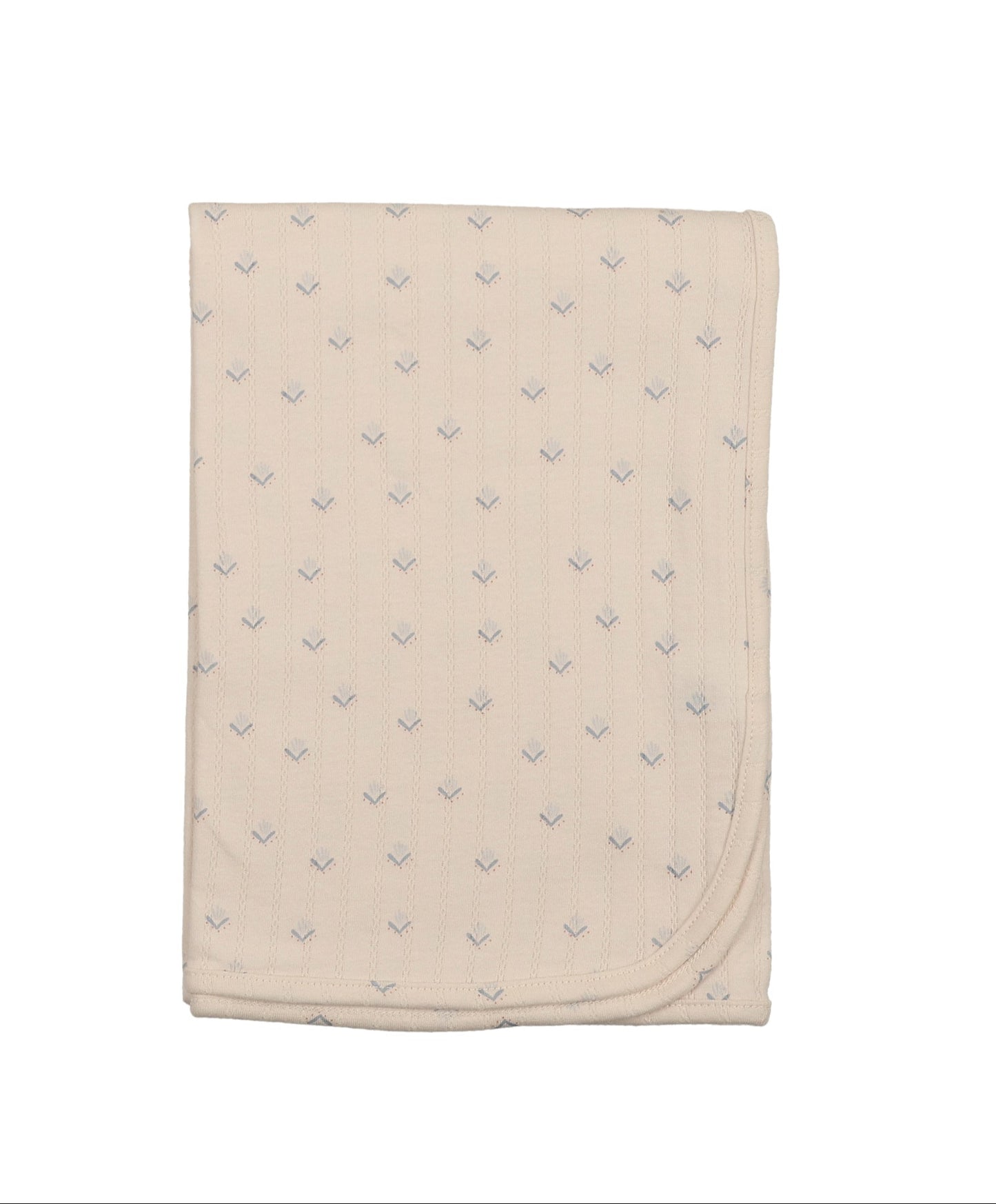 Mema Knit Printed Pointelle Footie Blanket