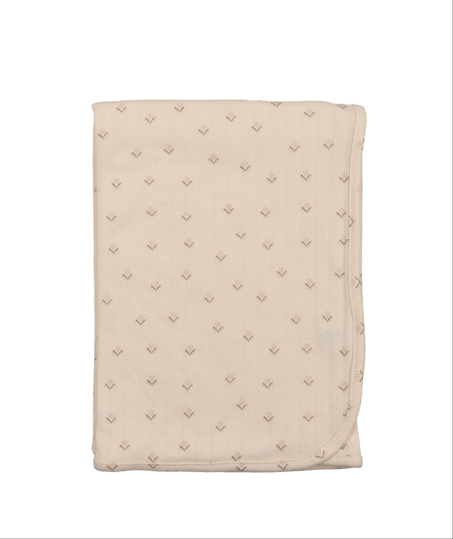 Mema Knit Printed Pointelle Footie Blanket