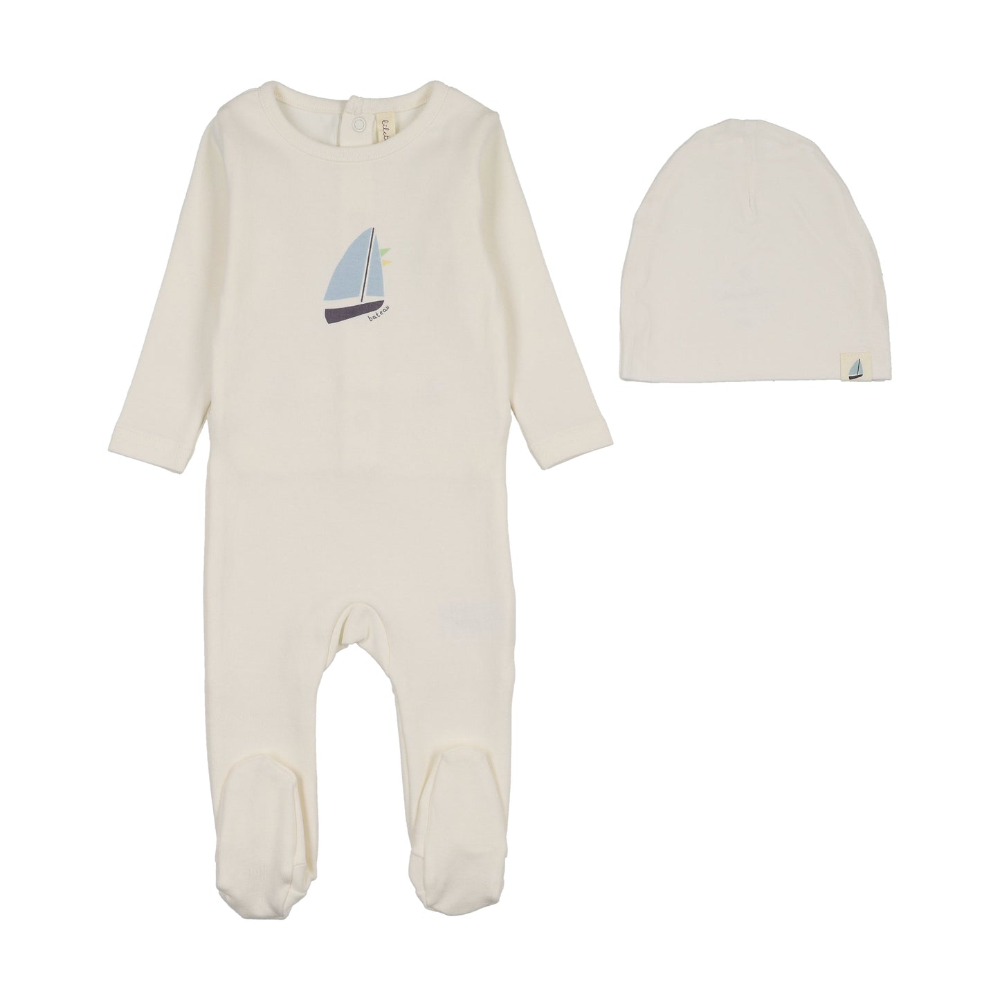 Lilette Nautical Graphic Footie Set
