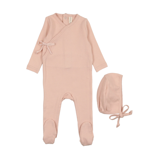 Lilette Pinpoint Wrapover Footie Set Classic