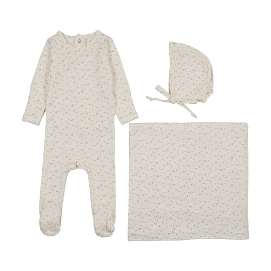 Lilette Printed Wrapover Layette Set