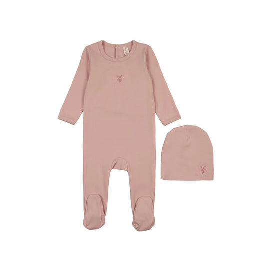 Bonjoy Embroidered Graphic Footie Set