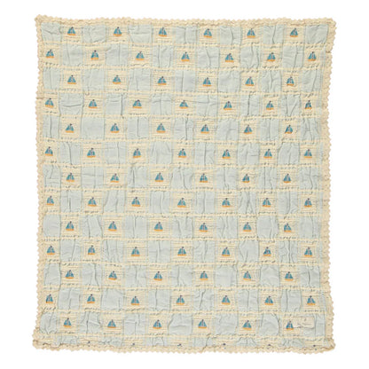 Bebe Organic Sailor Boat Patchwork Blanket