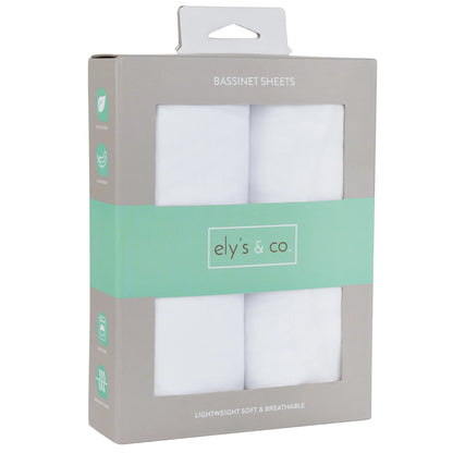 Ely's & Co Cotton Bassinet Sheet (2 pack)