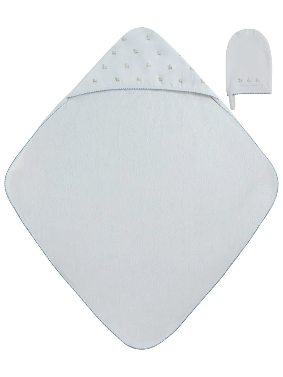 Kipp Petits Amis Towel & Mitt Set - Blue