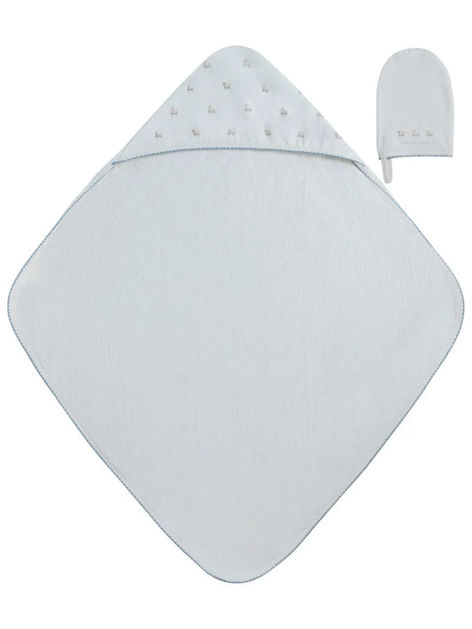Kipp Petits Amis Towel & Mitt Set - Blue