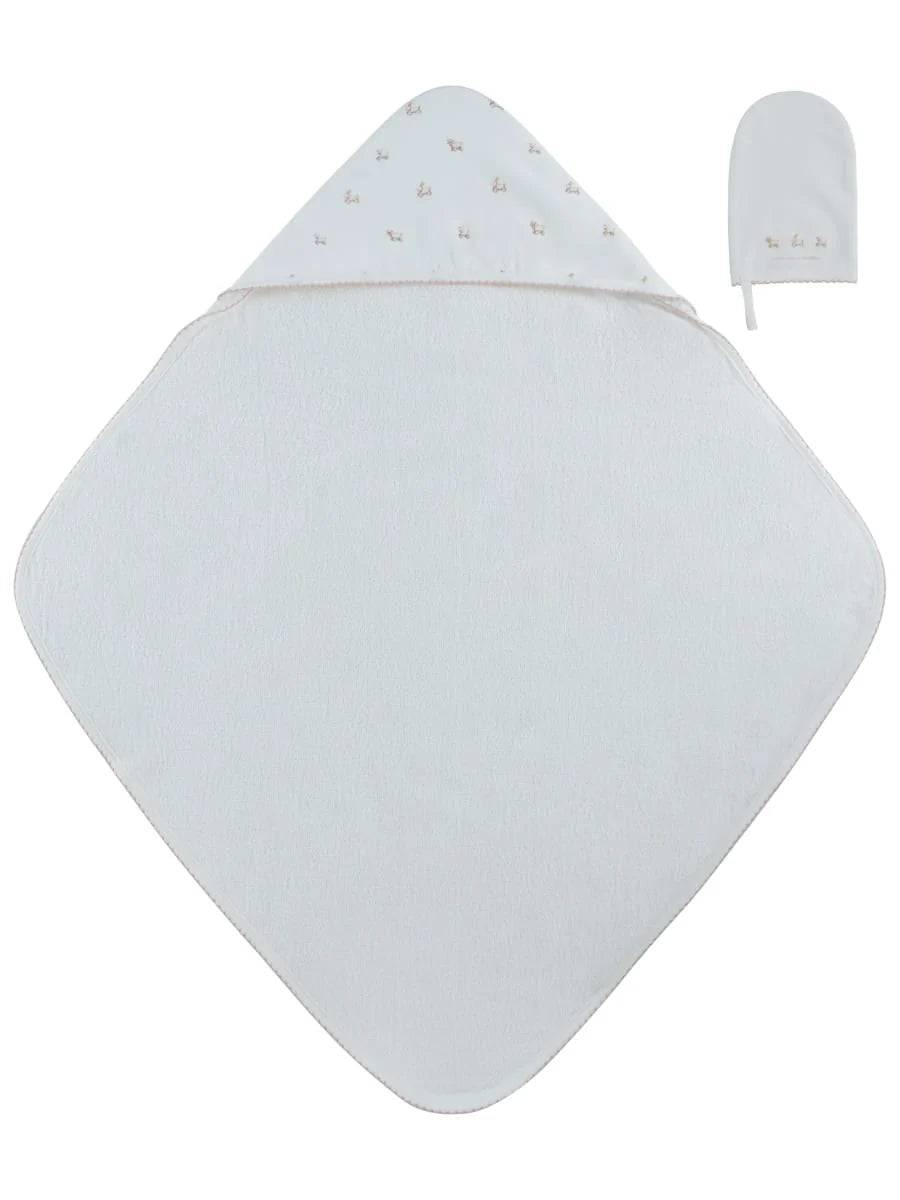 Kipp Petits Amis Towel & Mitt Set - Pink