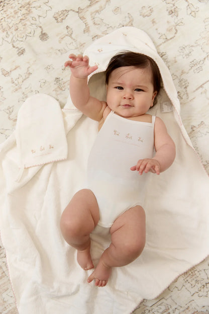 Kipp Petits Amis Towel & Mitt Set - Pink
