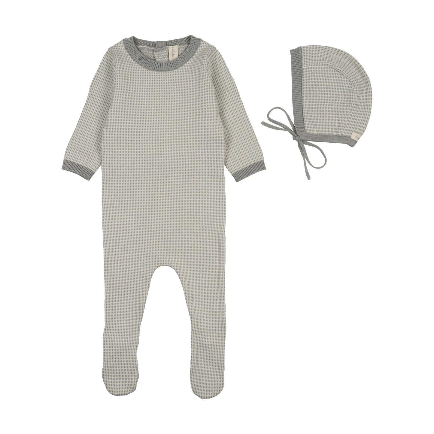 Lilette Two Tone Knit Footie Set