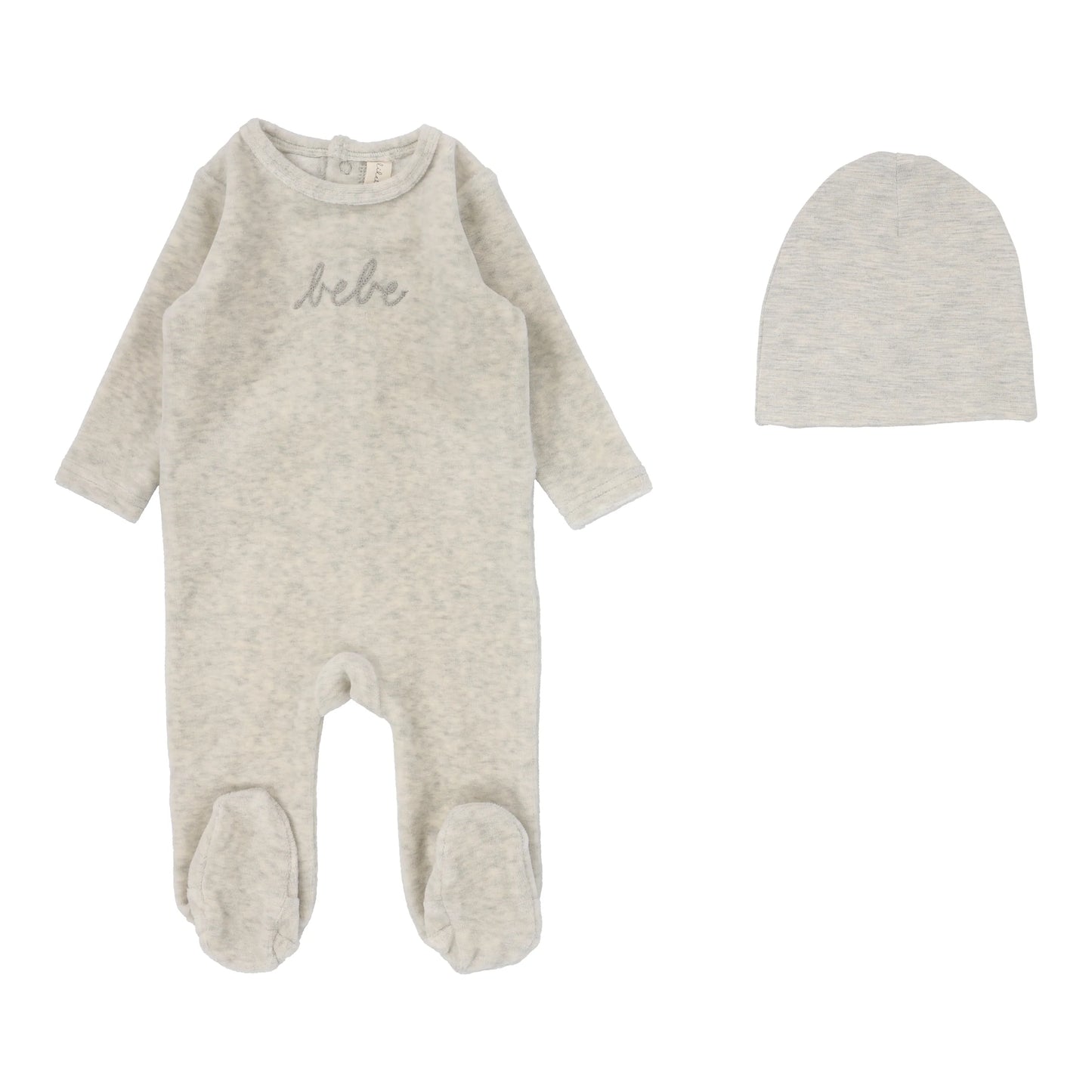 Lilette Velour Bebe Footie Set