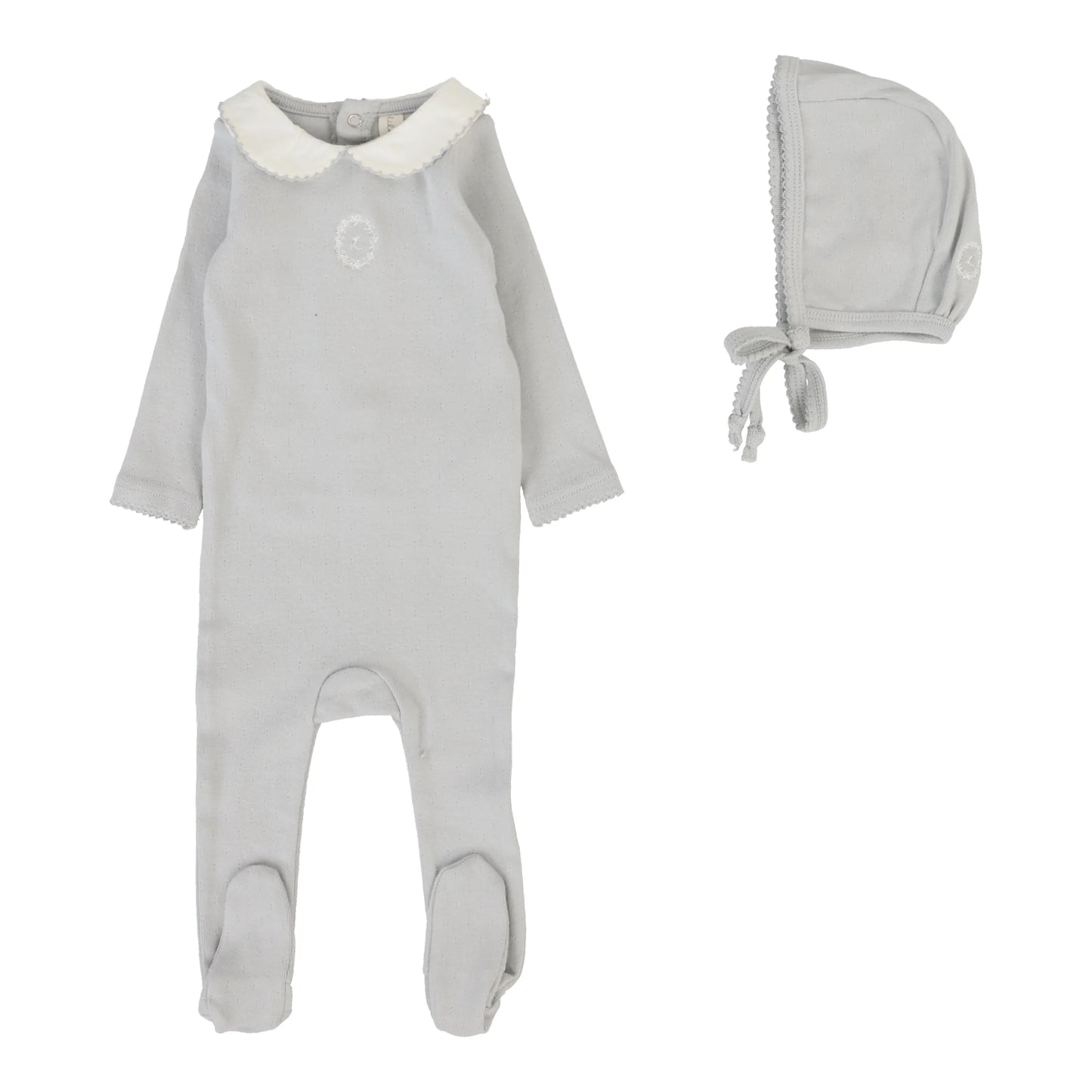 Lilette Emblem Embroidered Footie Set