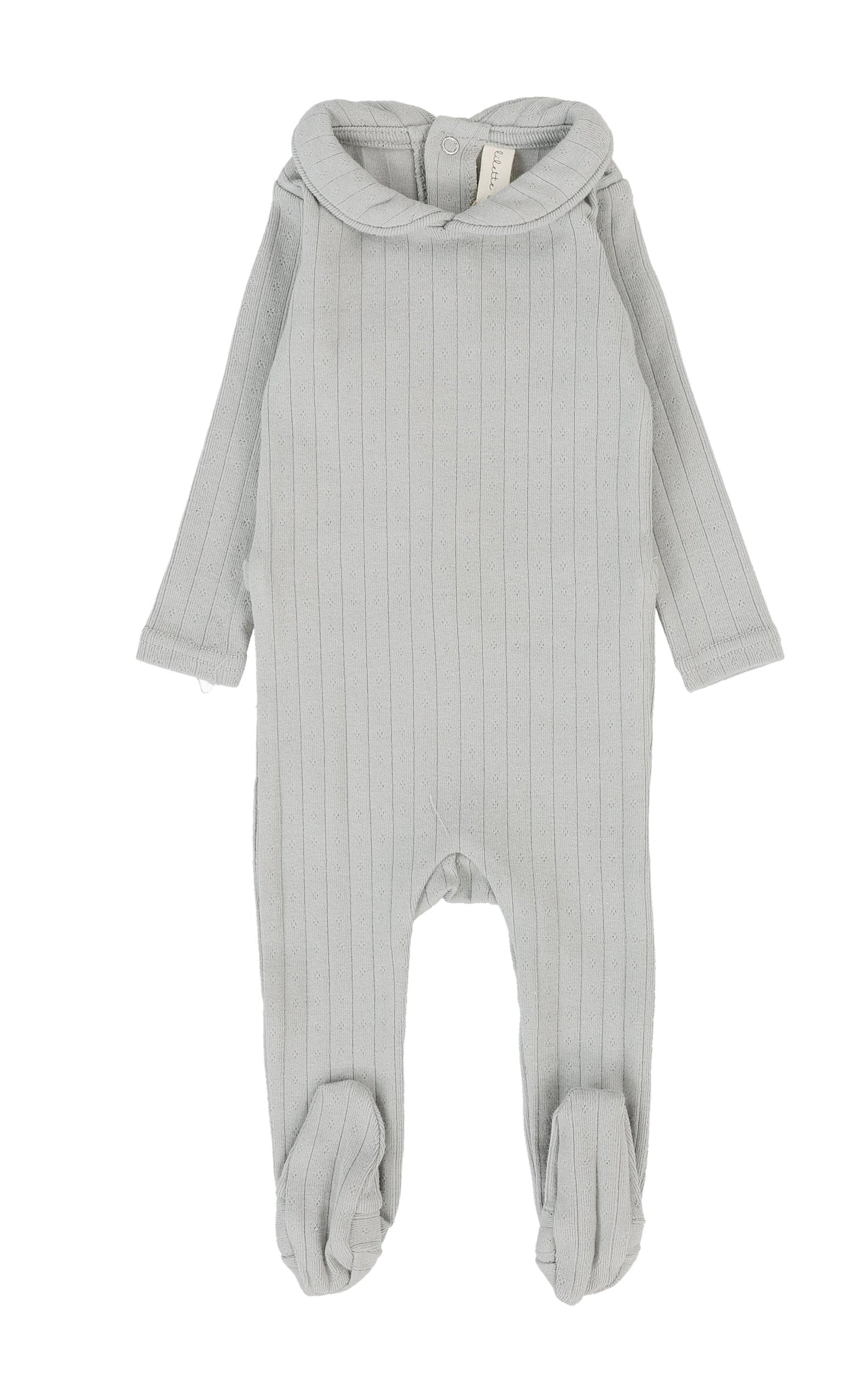 Lilette Fine Pointelle Collar Footie