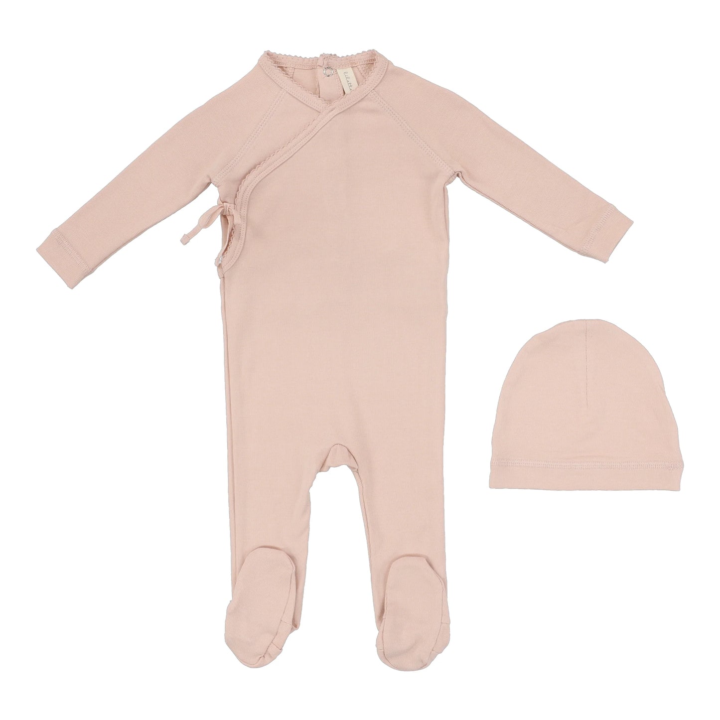 Lilette Brushed Cotton Wrapover Footie Set Classic