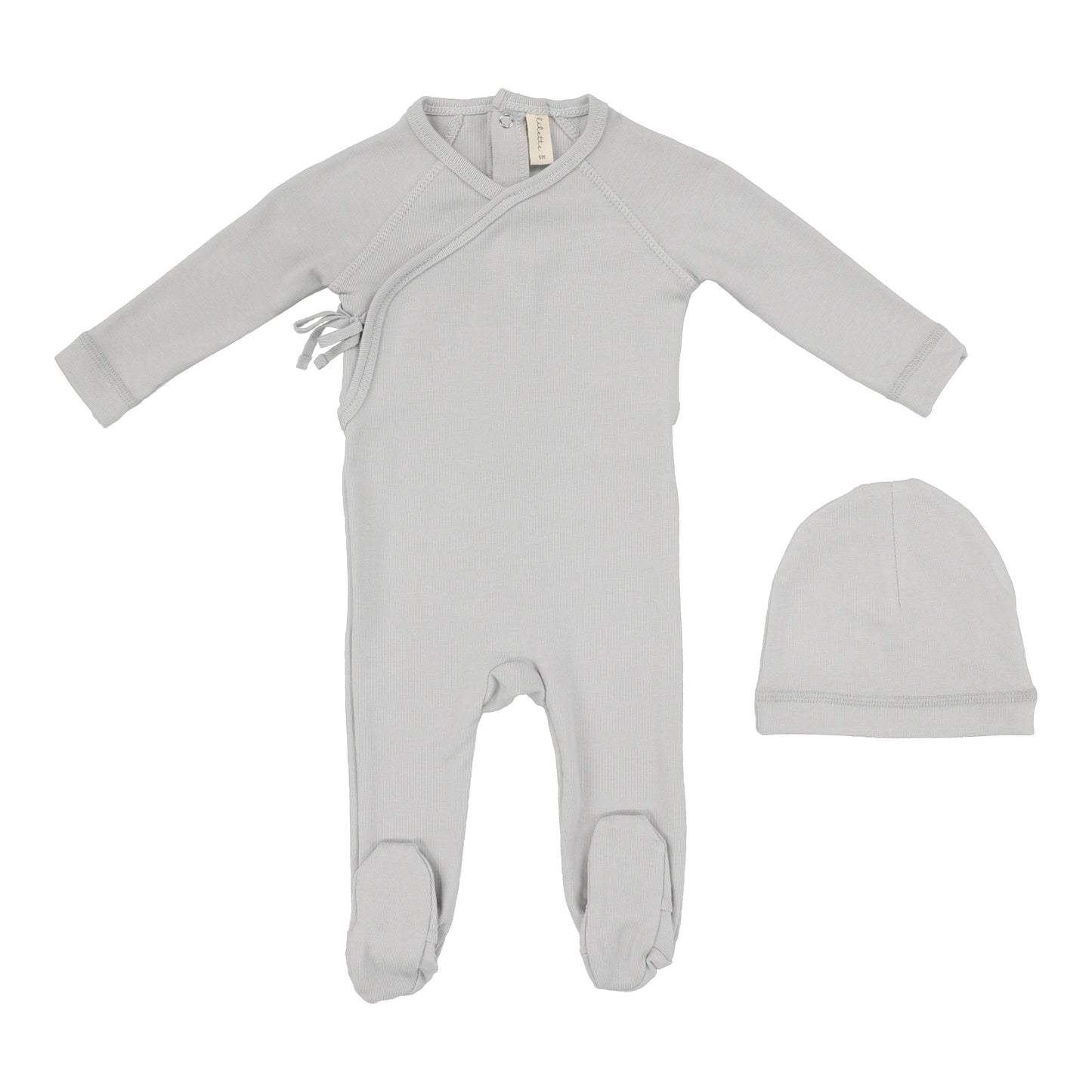 Lilette Brushed Cotton Wrapover Footie Set Classic
