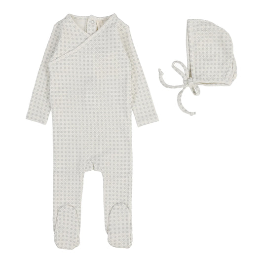 Lilette Woven Print Footie Set