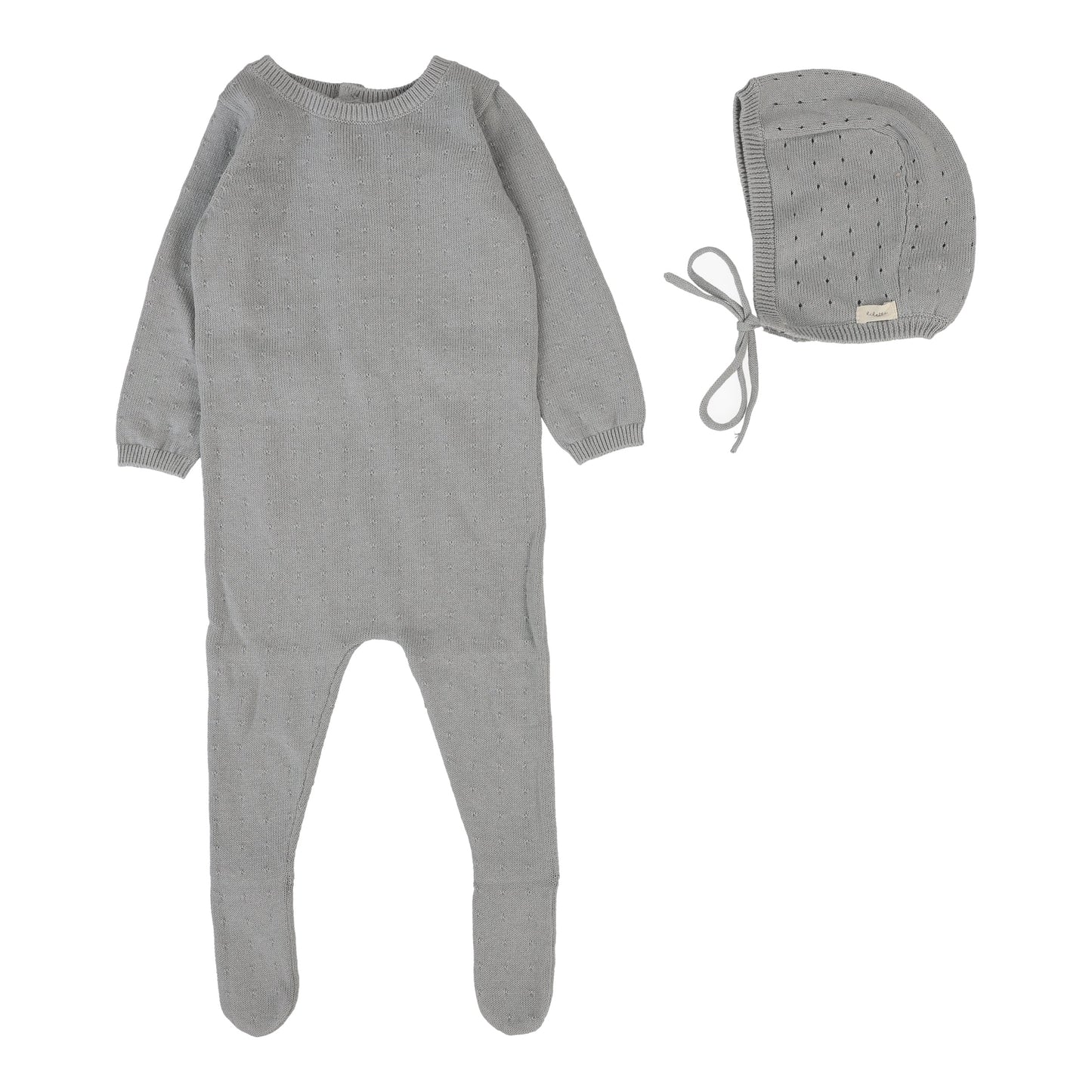 Lilette Dotty Knit Footie Set