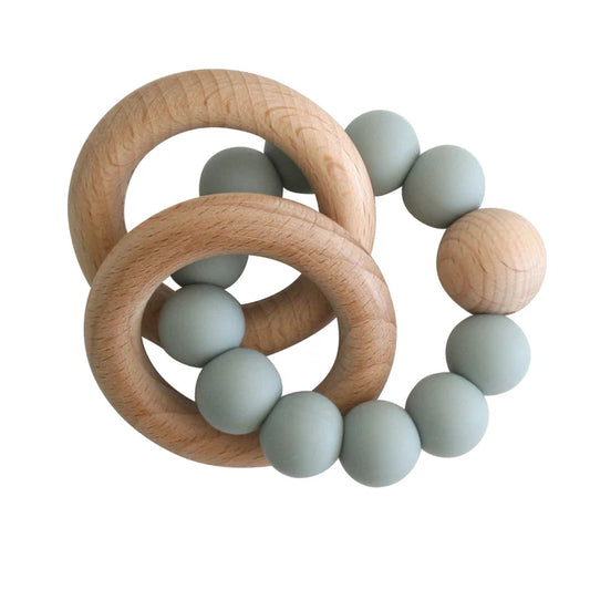 Alimrose Beechwood Teether Ring Set