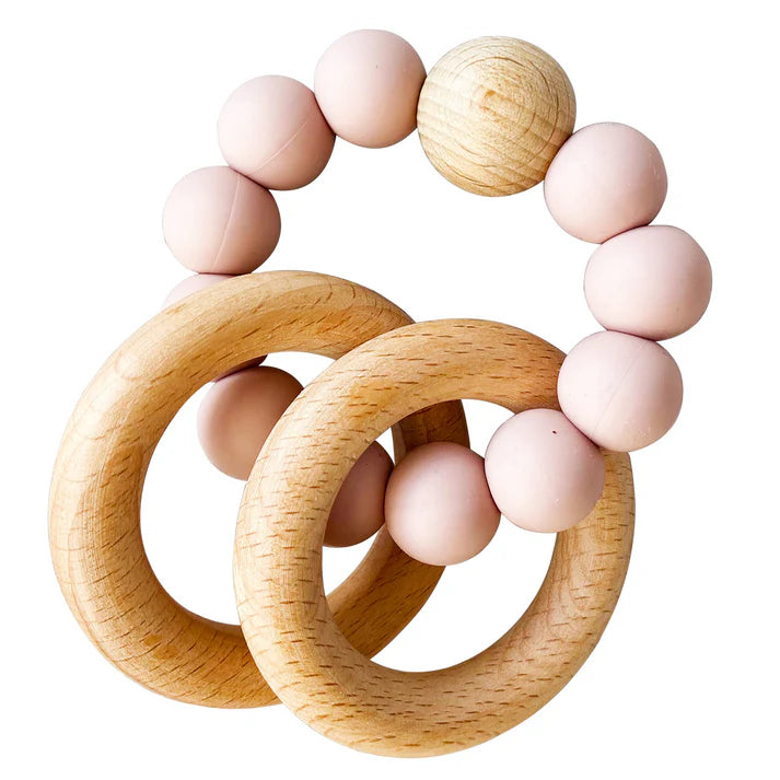 Alimrose Beechwood Teether Ring Set