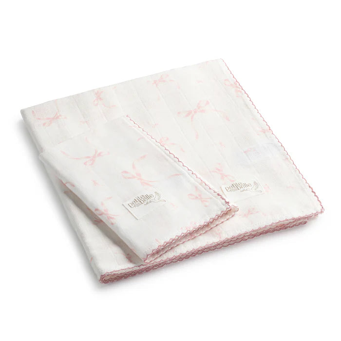Petit Belle Swaddle Burp Cloth Set