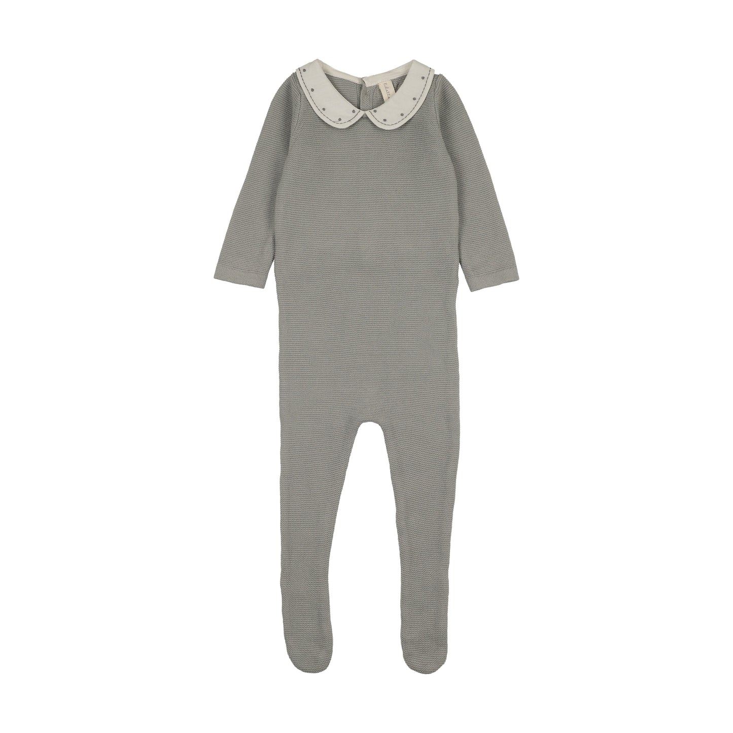 Lilette Embroidered Knit Collar Footie