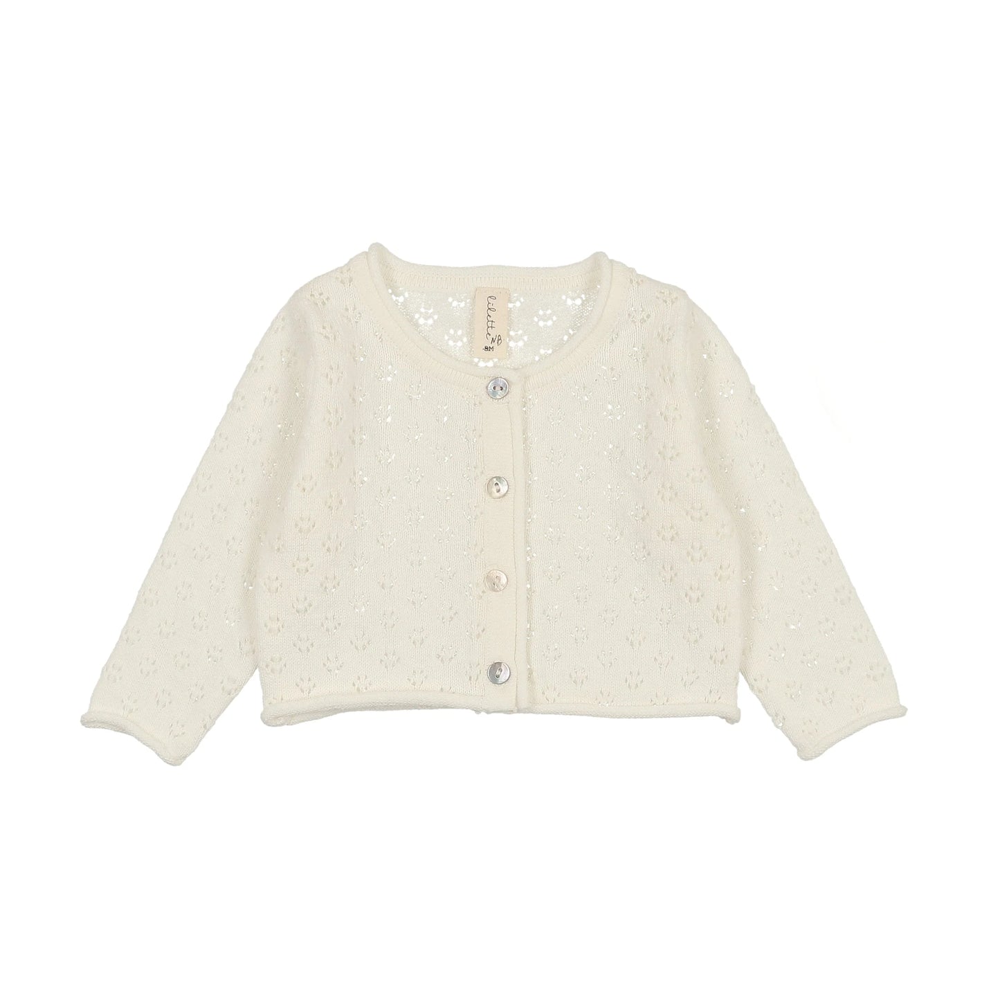 Lilette Knit Pointelle Cardigan