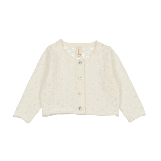 Lilette Knit Pointelle Cardigan