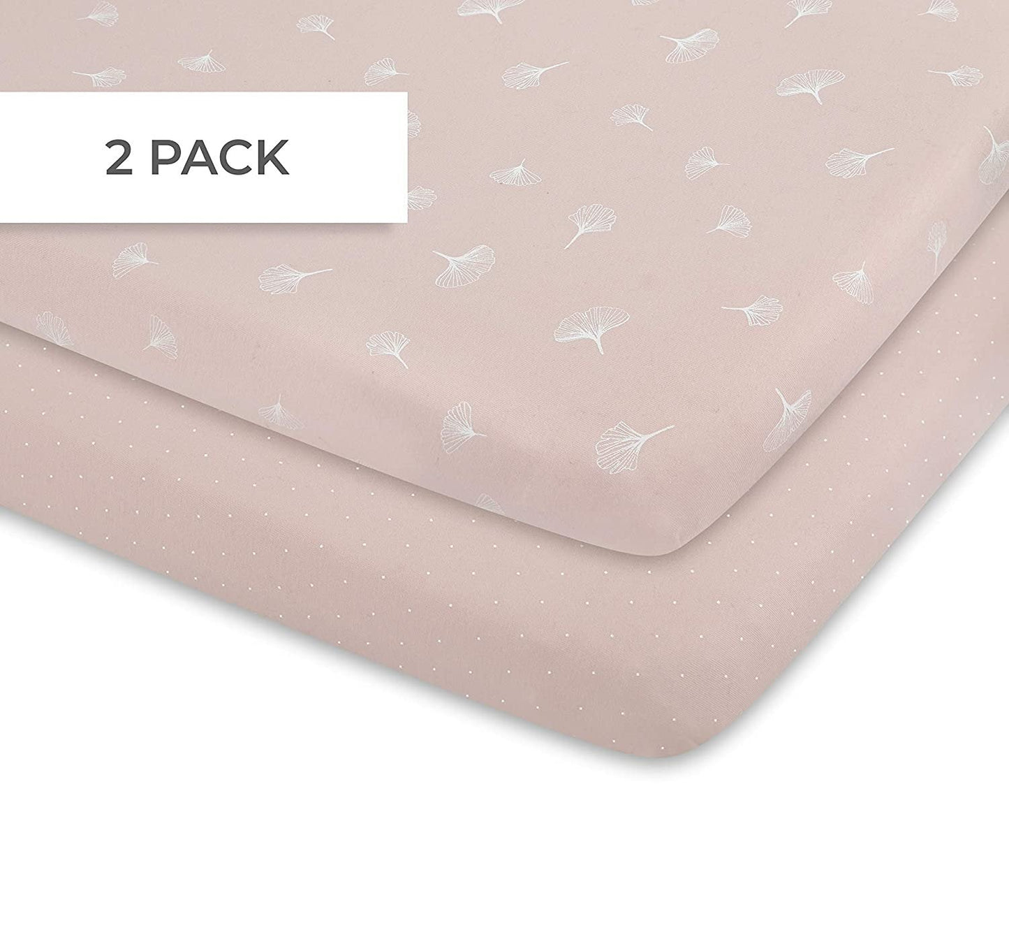 Ely's & Co Gingko Print Cotton Bassinet Sheets (2 pack)