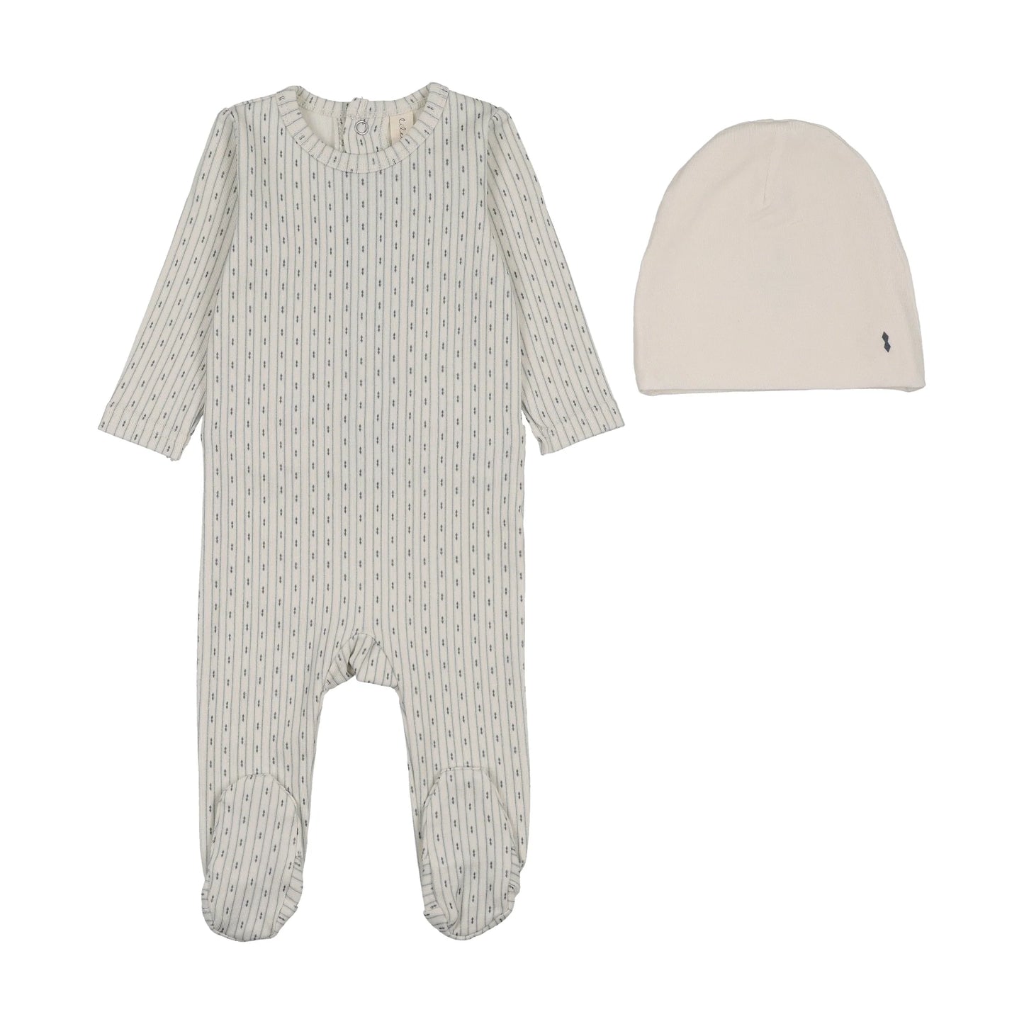 Lilette Gem Stripe Footie Set