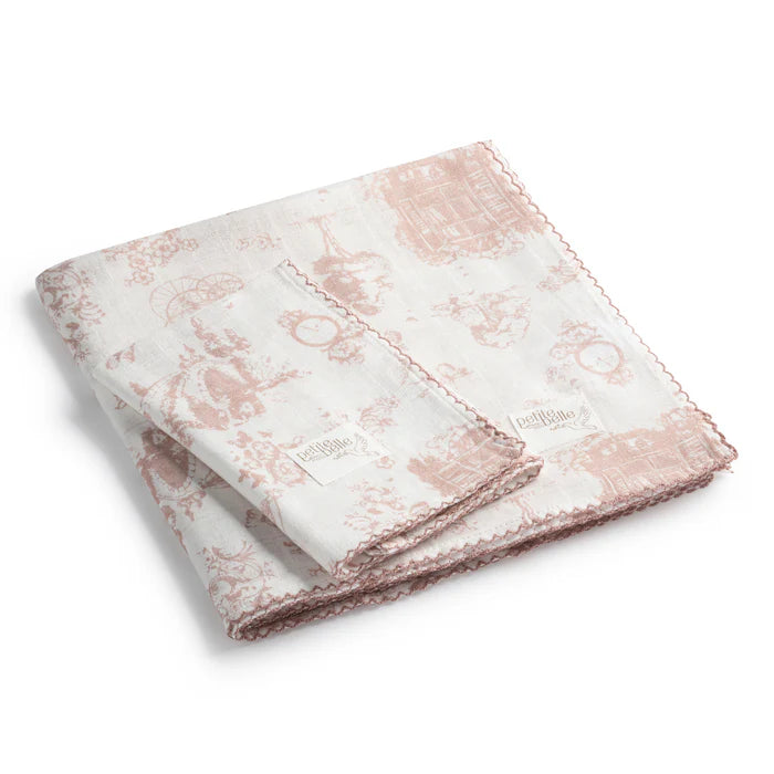 Petit Belle Swaddle Burp Cloth Set
