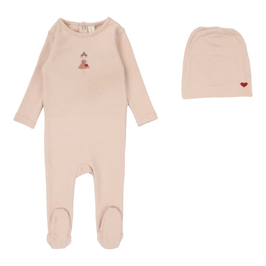 Lilette Up Up And Away Footie & Beanie Set - Roseberry Lilette Up Up And Away Footie & Beanie Set - Roseberry