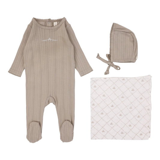 Lilette Pointelle Graphic Layette Set