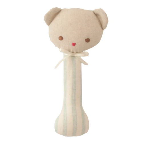 Alimrose Ted Stick Rattle Sage Stripe