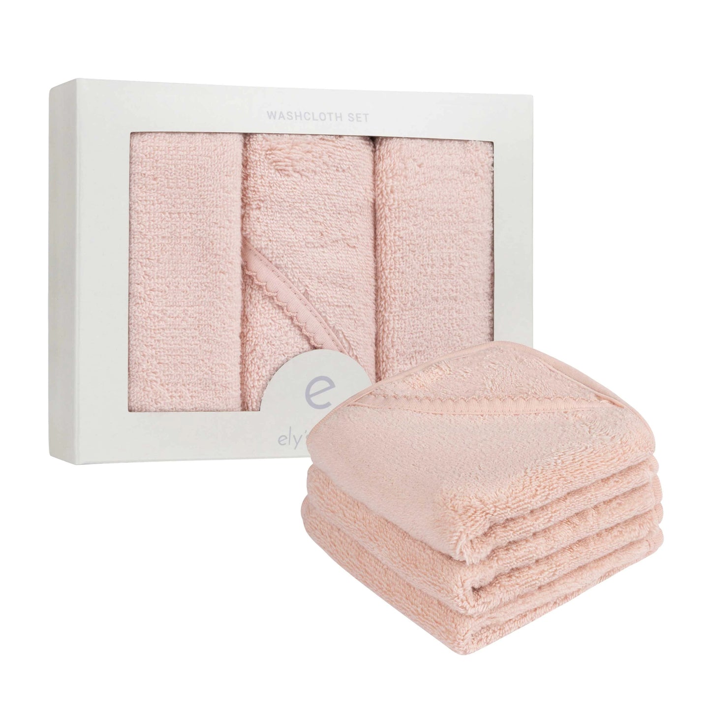 Ely's & Co Scalloped Wash Cloth Set