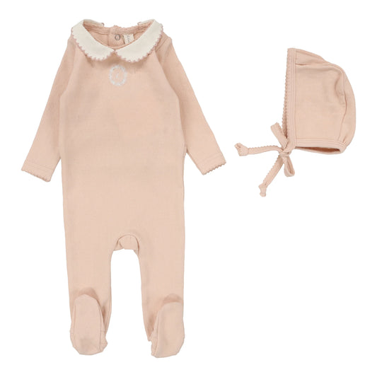 Lilette Emblem Embroidered Footie Set