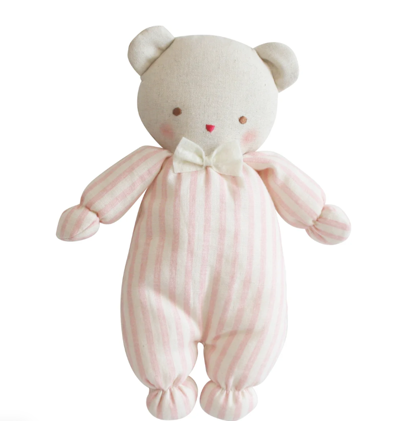 Alimrose Baby Ted Pink Stripe