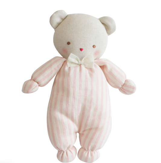 Alimrose Baby Ted Pink Stripe