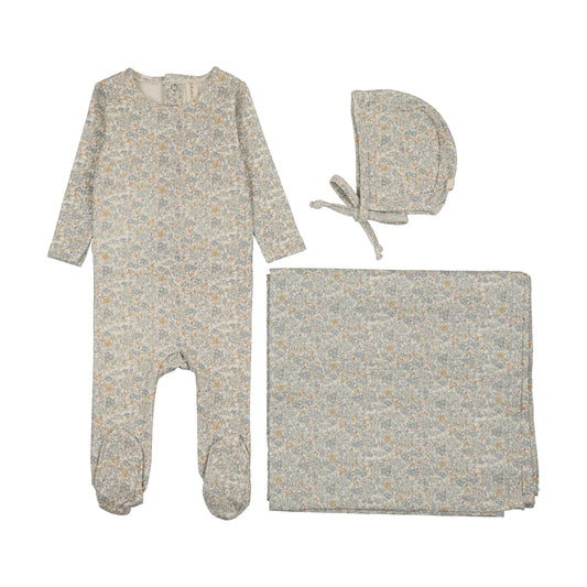 Lilette Liberty Floral Footie Set + Blanket